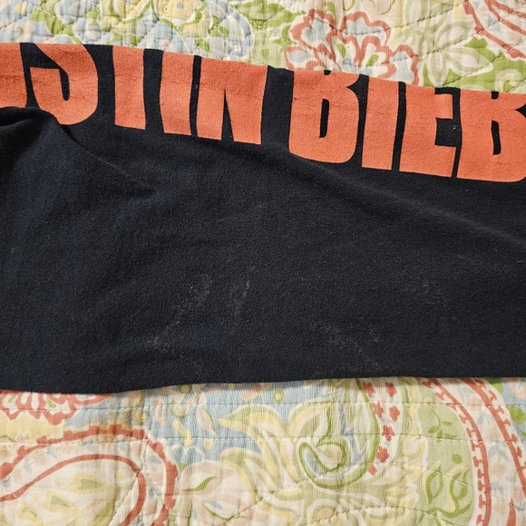 Justin Bieber 2016 Purpose tour merch shirt sz M long sleeve front back graphic - Picture 8 of 8